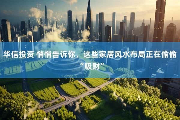 华信投资 悄悄告诉你，这些家居风水布局正在偷偷 “吸财”